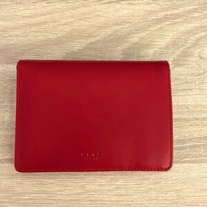 Coach Red Leather Wallet - Vintage